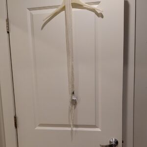 Elegant Cream Belt With Beads